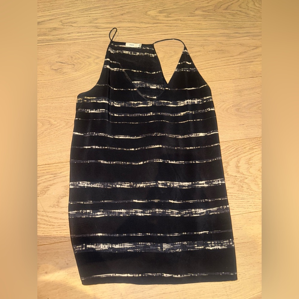 Vince Black and White Tank